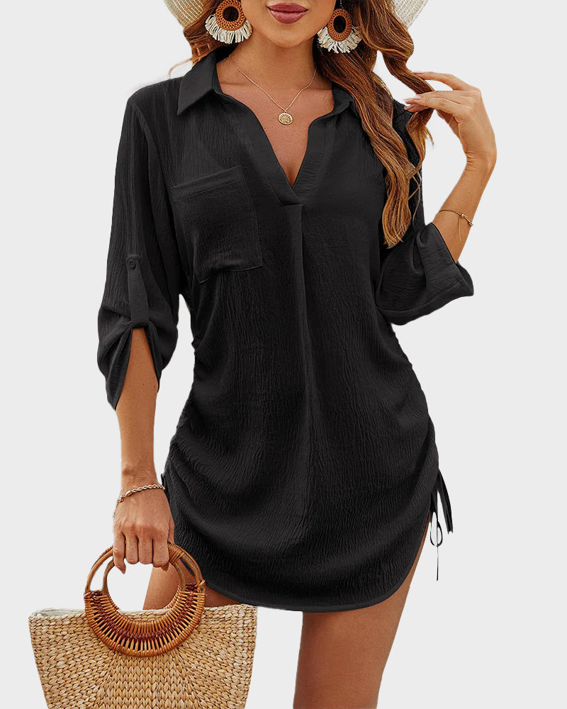 Beach Dress Shirt - Stylish, Versatile Coverup