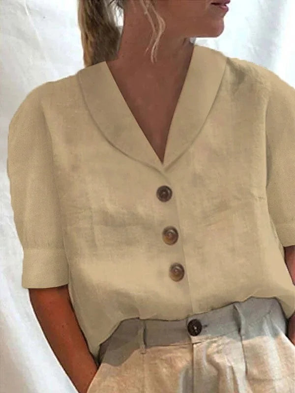 Women’s Summer Button-Up Blouse