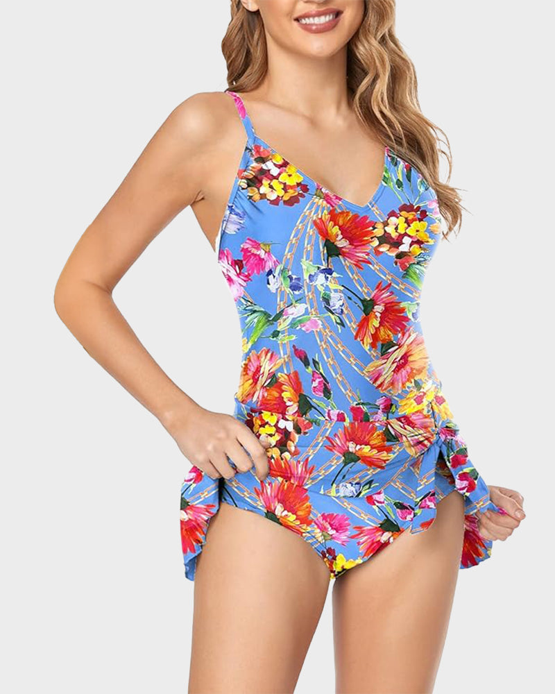 Plus Size Tummy Control Swimsuit
