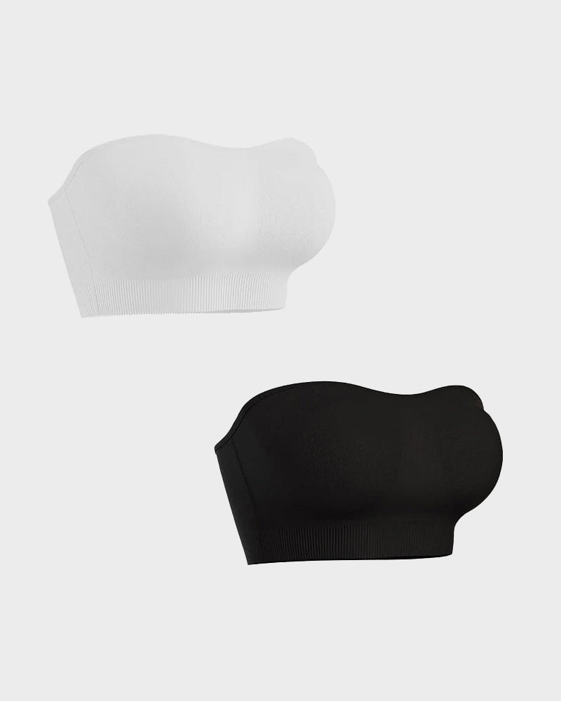 Bandeau Bra - Seamless, Wireless, Non-Slip