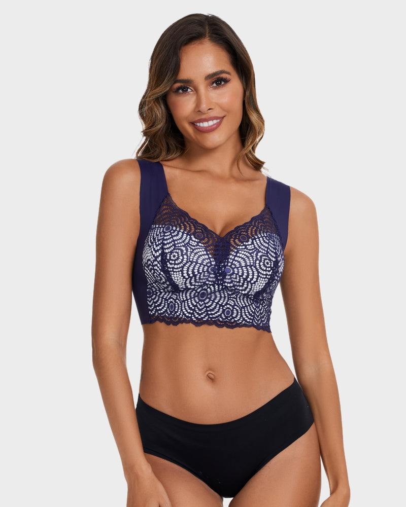 Lace Cut-Out Bra - Elegant, Comfortable, Stylish