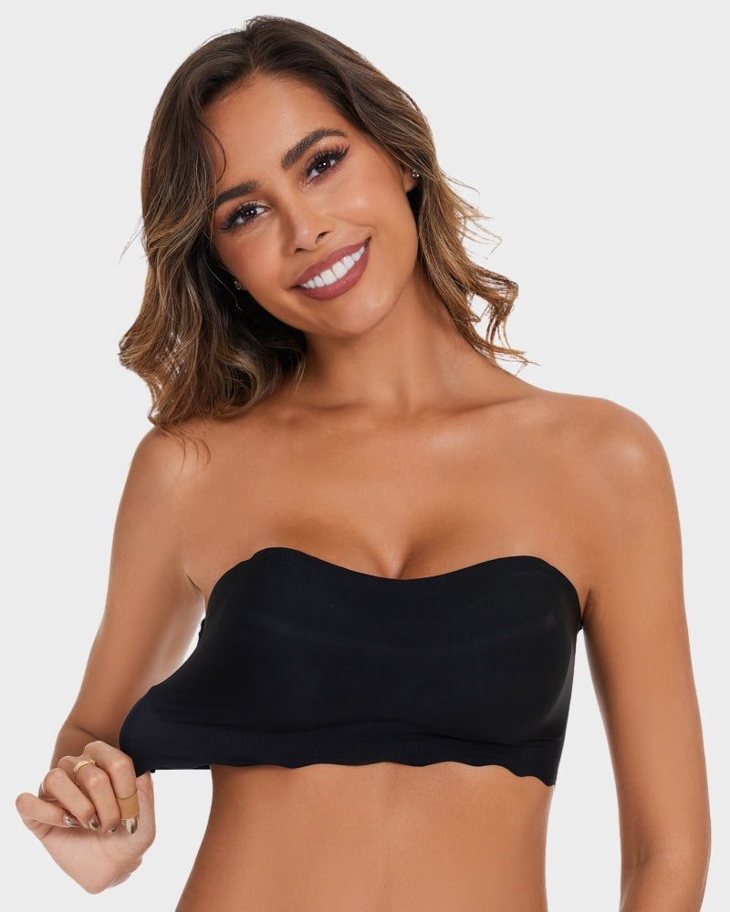 Strapless Push-Up Bra - Seamless Comfort Support