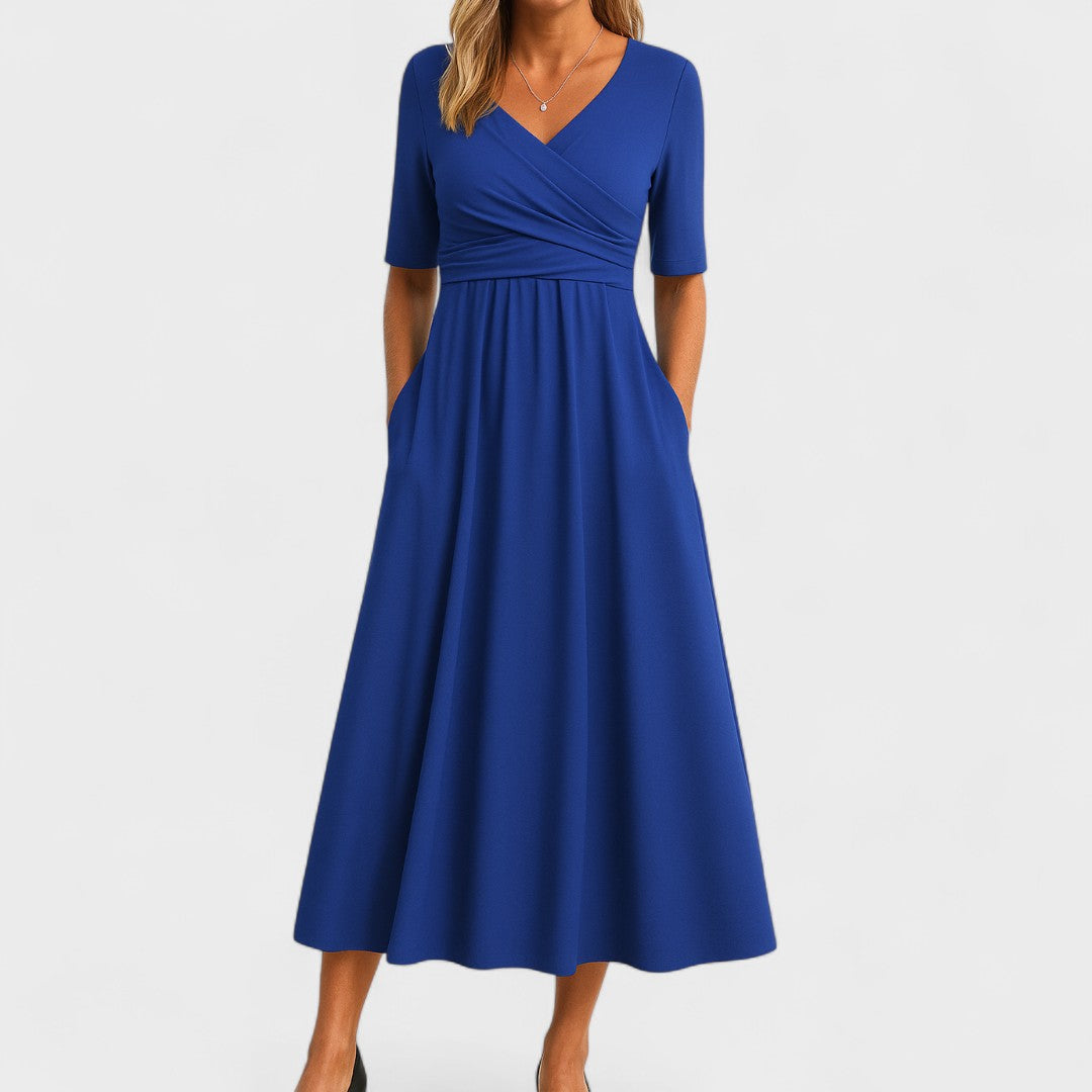 Women’s Elegant Wrap-Style Maxi Dress