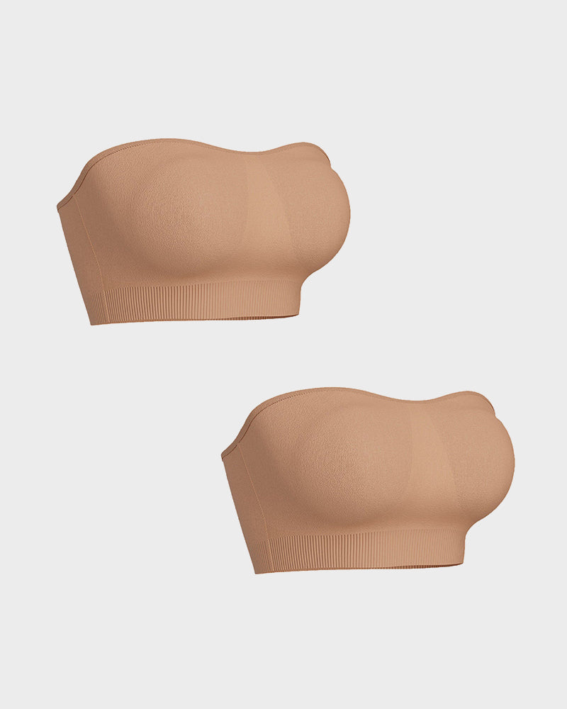 Bandeau Bra - Seamless, Wireless, Non-Slip