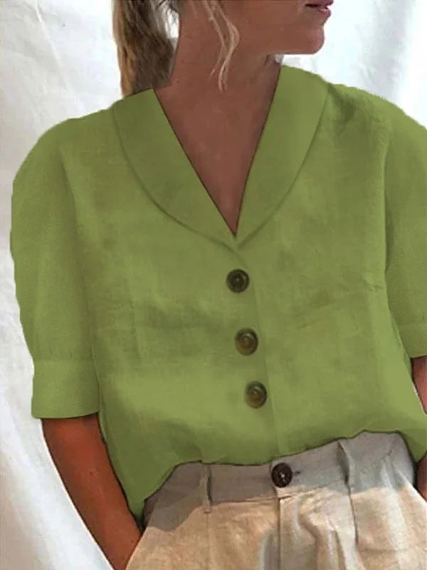 Women’s Summer Button-Up Blouse