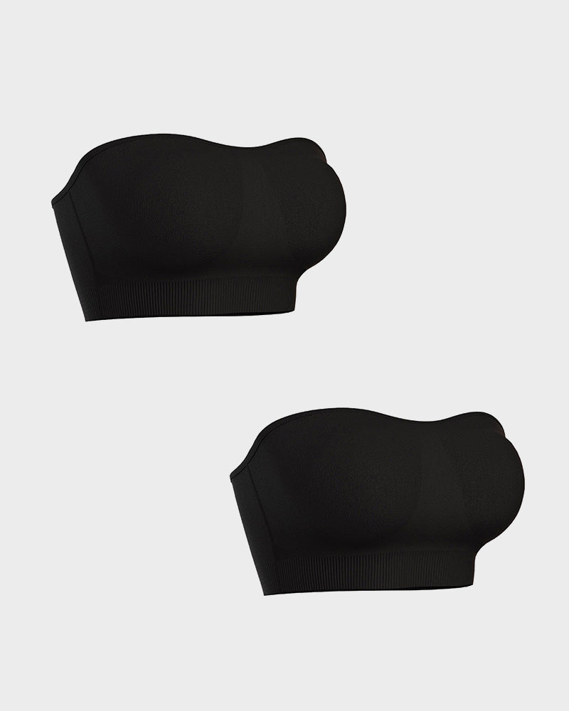 Bandeau Bra - Seamless, Wireless, Non-Slip