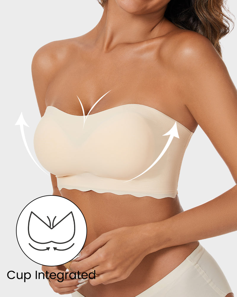 Strapless Push-Up Bra - Seamless Comfort Support