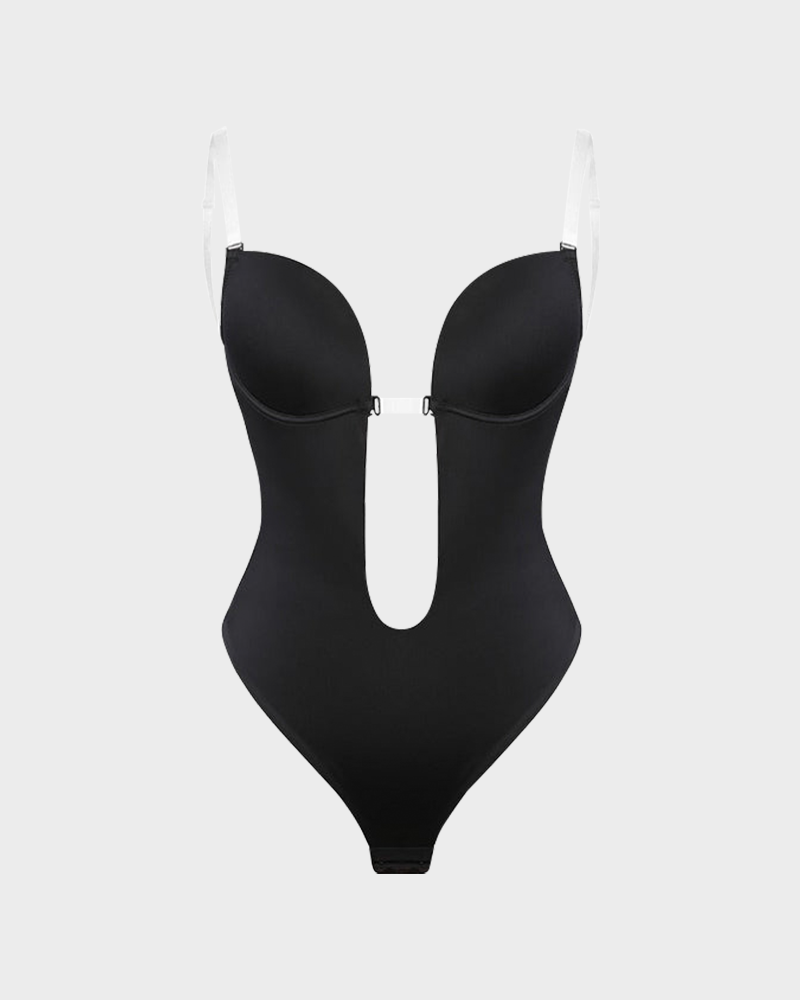 U Plunge Bodysuit - Strapless, Sleek, Stylish