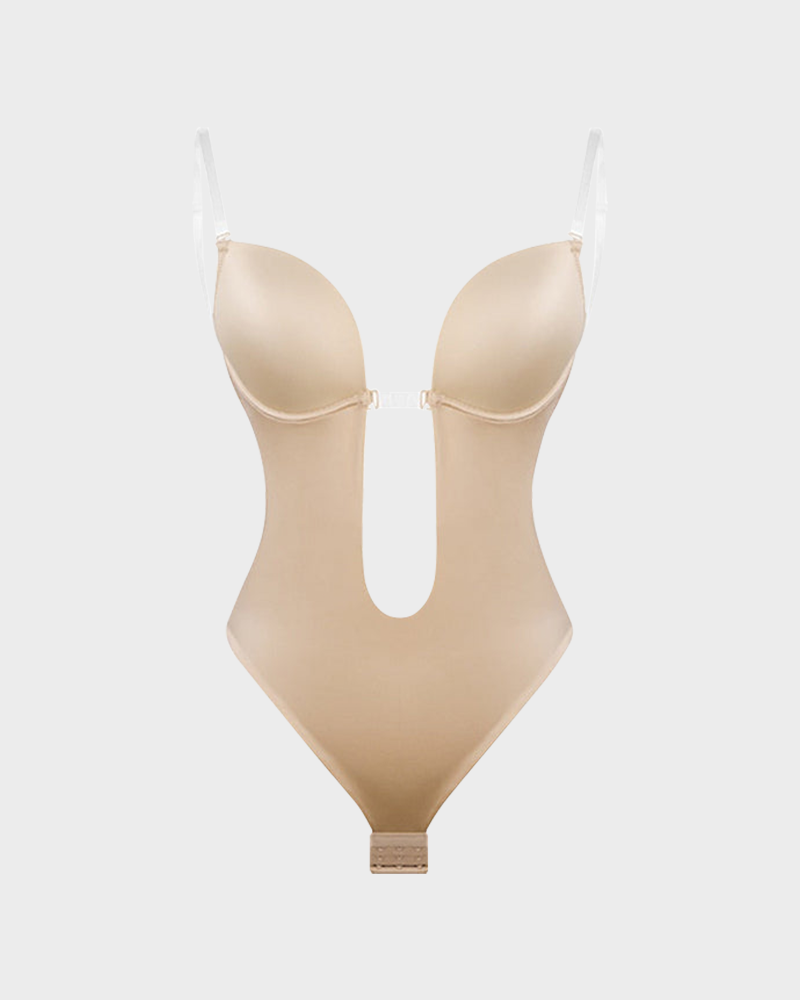 U Plunge Bodysuit - Strapless, Sleek, Stylish