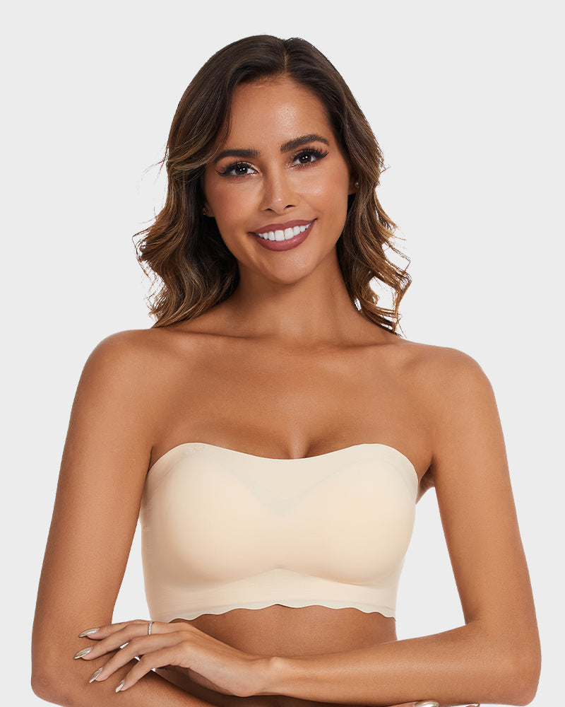 Strapless Push-Up Bra - Seamless Comfort Support