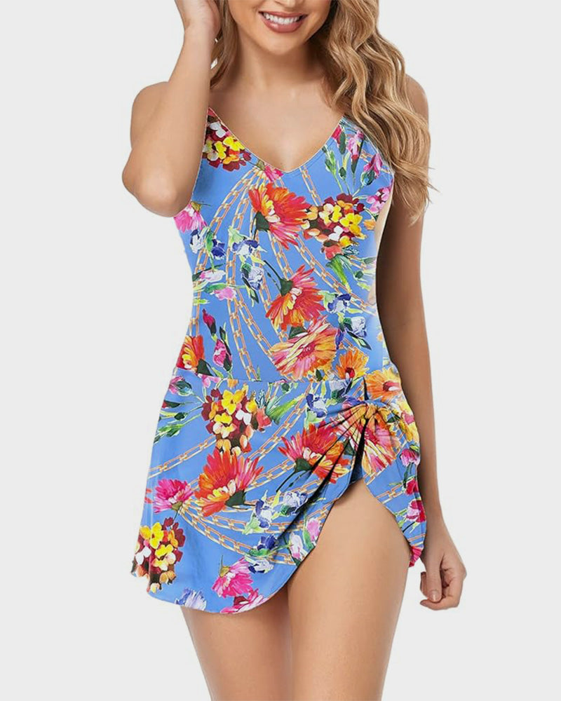 Plus Size Tummy Control Swimsuit