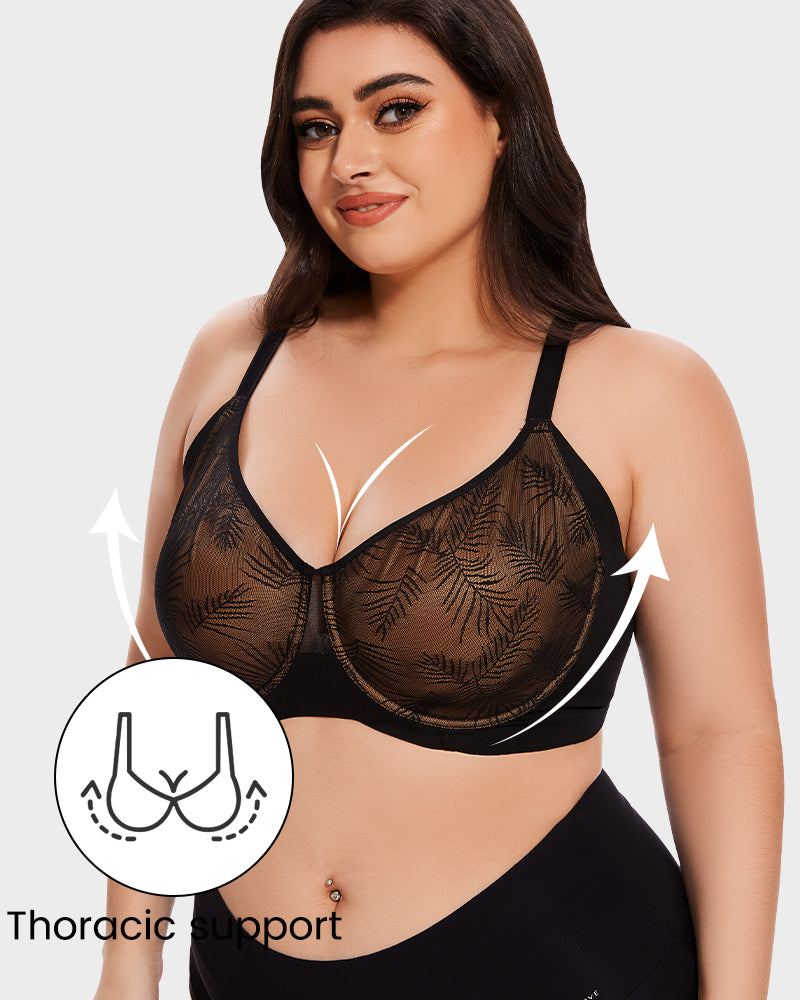 Lace Push-Up Bra - Full Coverage Design