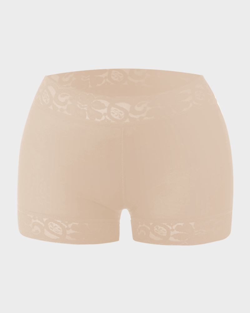 Lace Shapewear Shorts - Smooth, High-Waisted