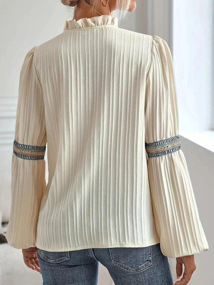 Women’s Boho Embroidered Long Sleeve Blouse