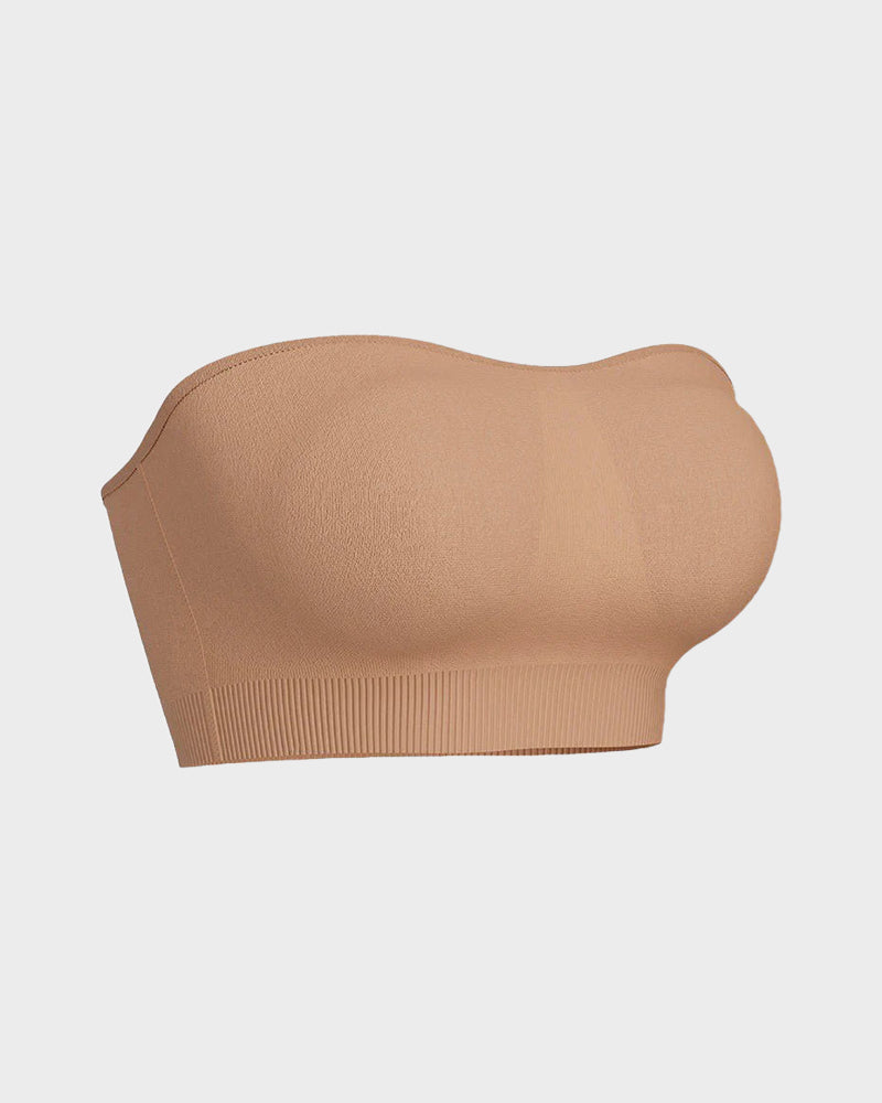 Bandeau Bra - Seamless, Wireless, Non-Slip