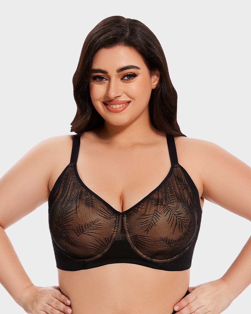 Lace Push-Up Bra - Full Coverage Design