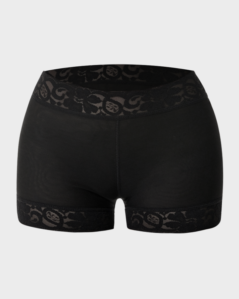 Lace Shapewear Shorts - Smooth, High-Waisted