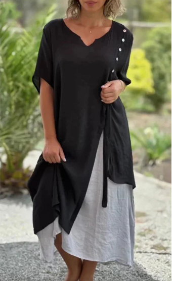 Women’s Asymmetrical Layered Dress