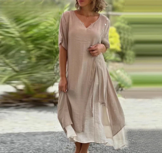 Women’s Asymmetrical Layered Dress