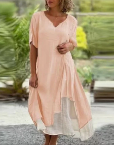 Women’s Asymmetrical Layered Dress