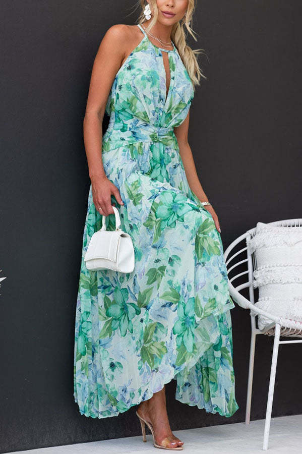 Women’s Spring Chiffon Halter Dress