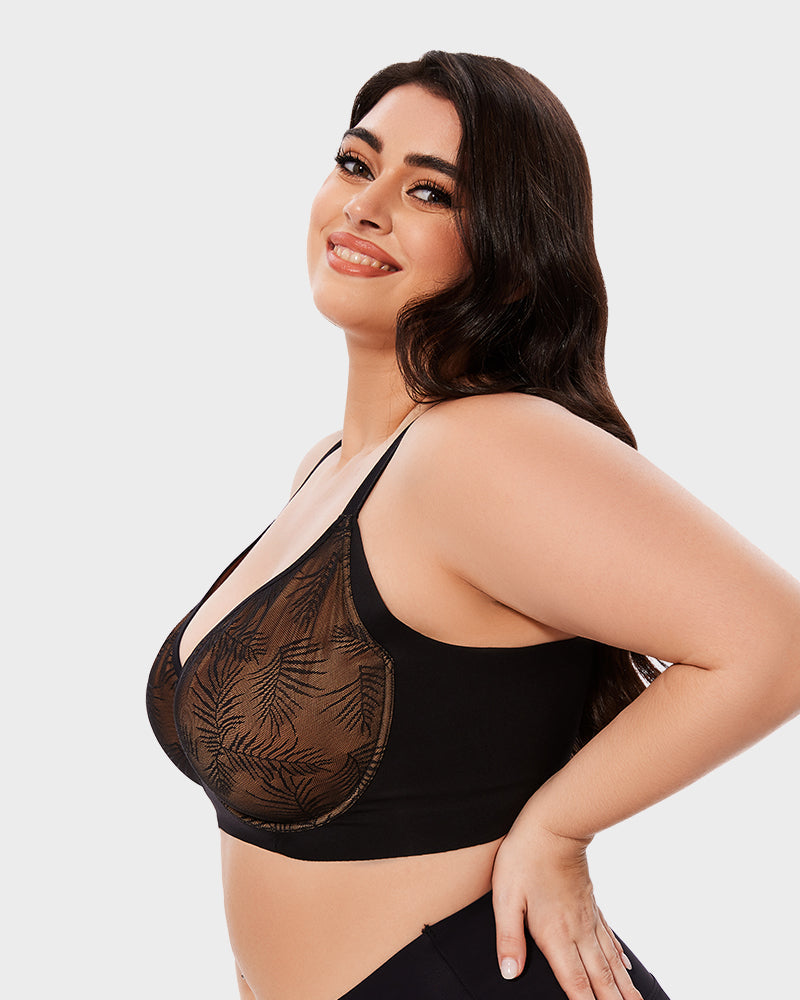 Lace Push-Up Bra - Full Coverage Design