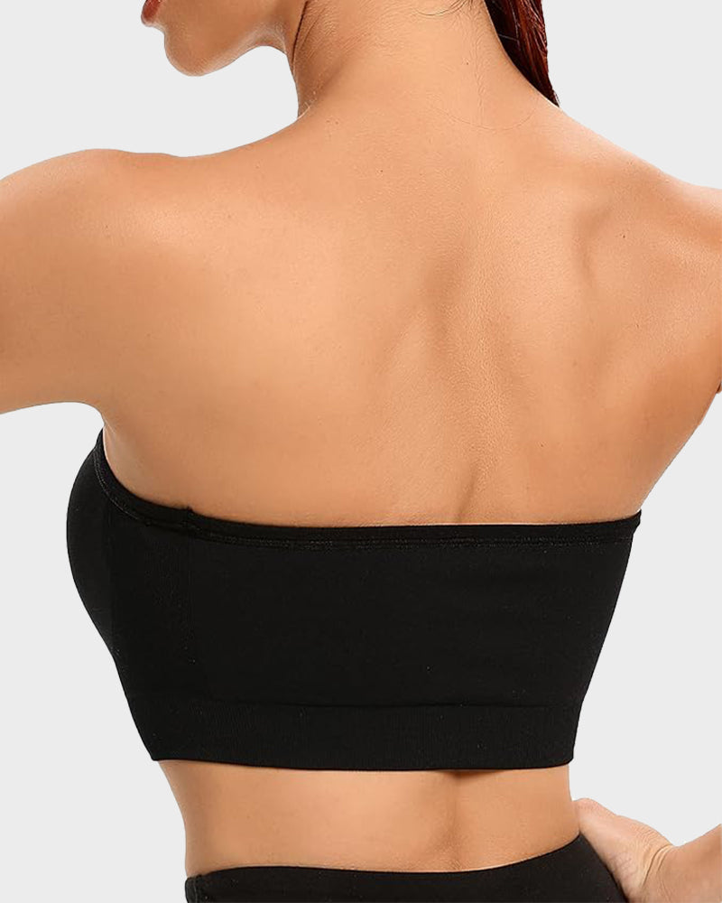 Bandeau Bra - Seamless, Wireless, Non-Slip