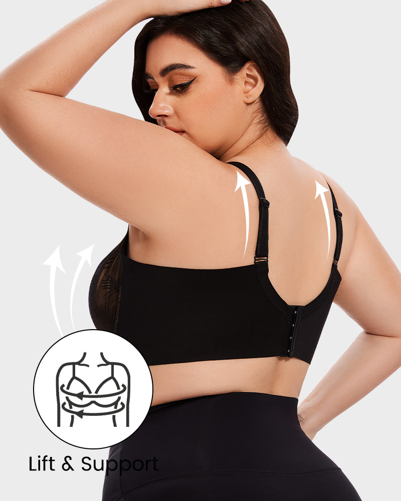 Lace Push-Up Bra - Full Coverage Design