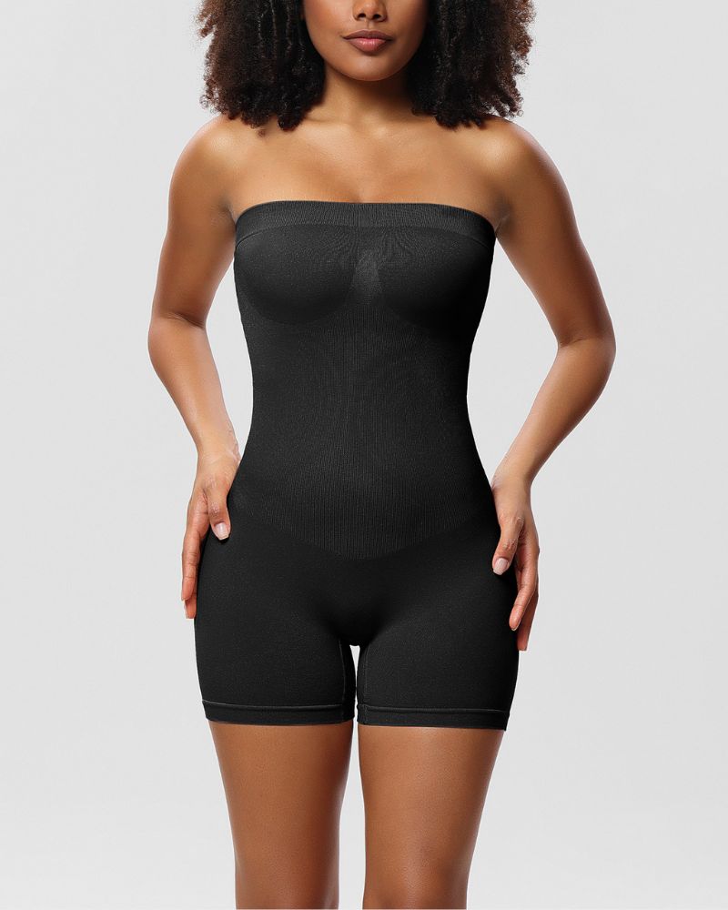 Strapless Shapewear Bodysuit - Smooth, Sleek, Supportive