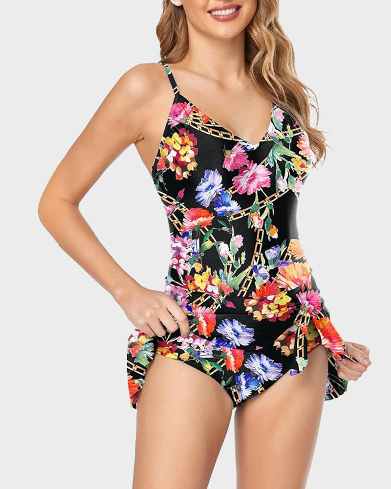 Plus Size Tummy Control Swimsuit