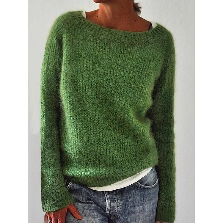 Women’s Cozy Fuzzy Knit Sweater