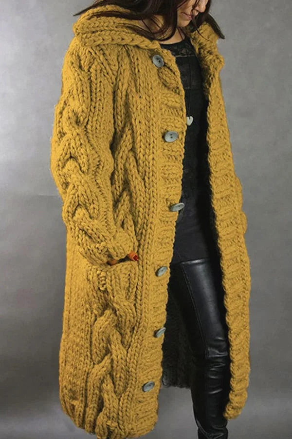 Women’s Chunky Knit Long Cardigan