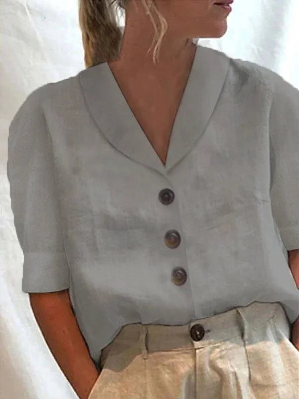 Women’s Summer Button-Up Blouse