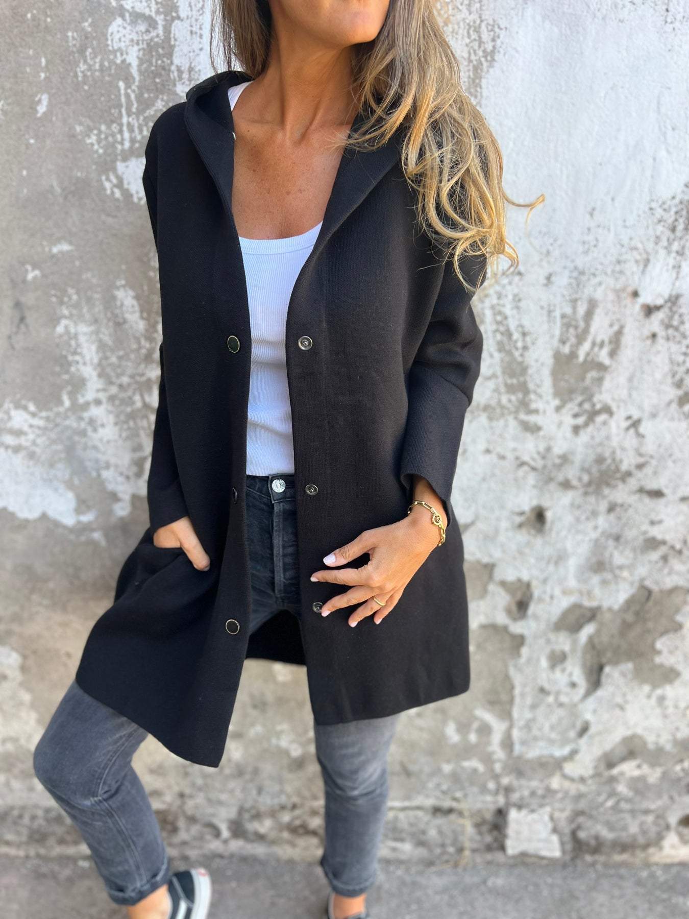 Women's Casual Spring Coat with Hood