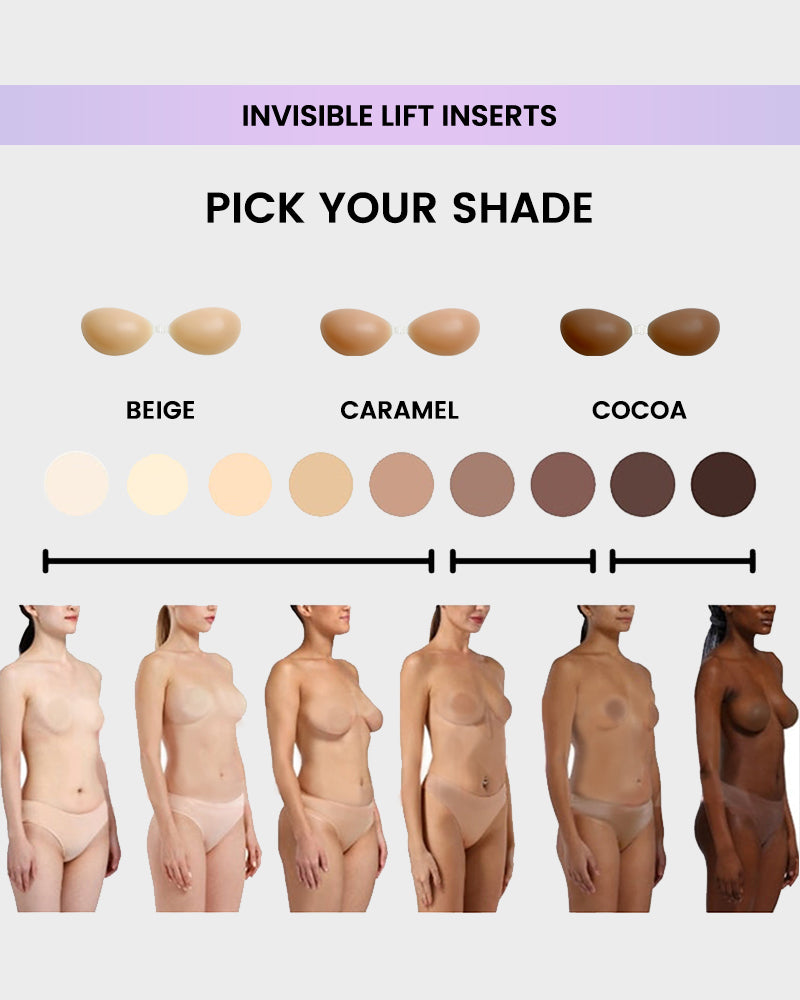 Invisible Bra Set - Adhesive, Comfortable, Discreet