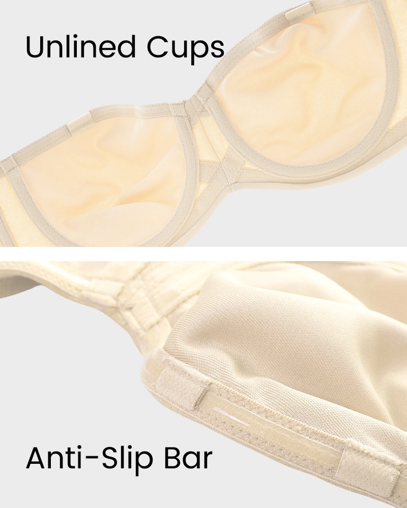Bandeau Bra - Non-Slip Support