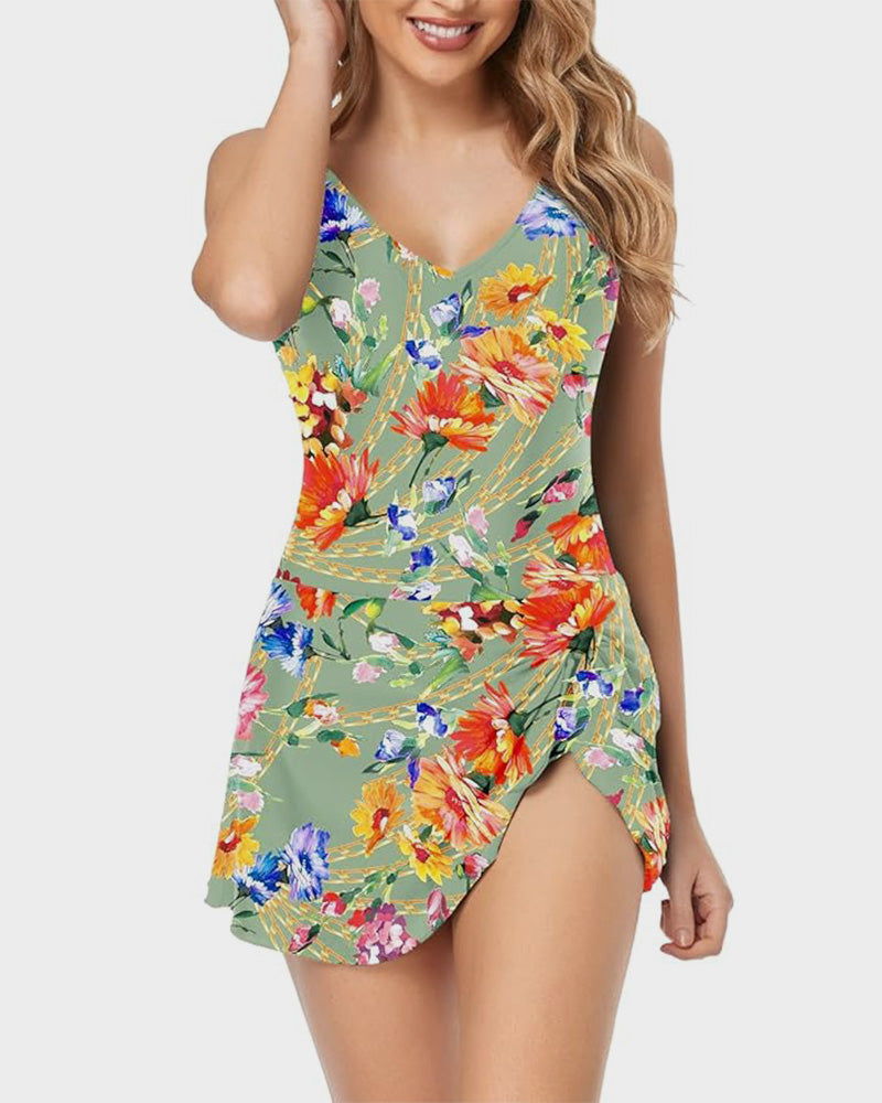 Plus Size Tummy Control Swimsuit