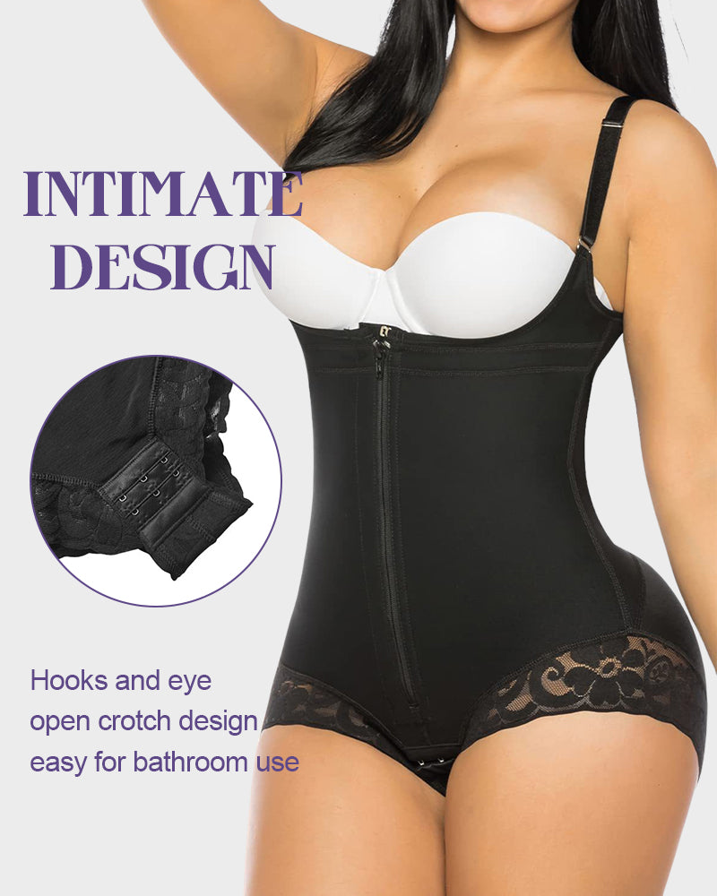 Lace Zipper Shapewear - Elegant Bust Support