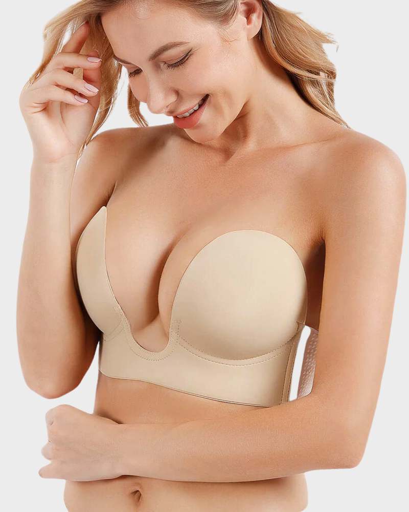 Push-Up Plunge Bra - Strapless Comfort