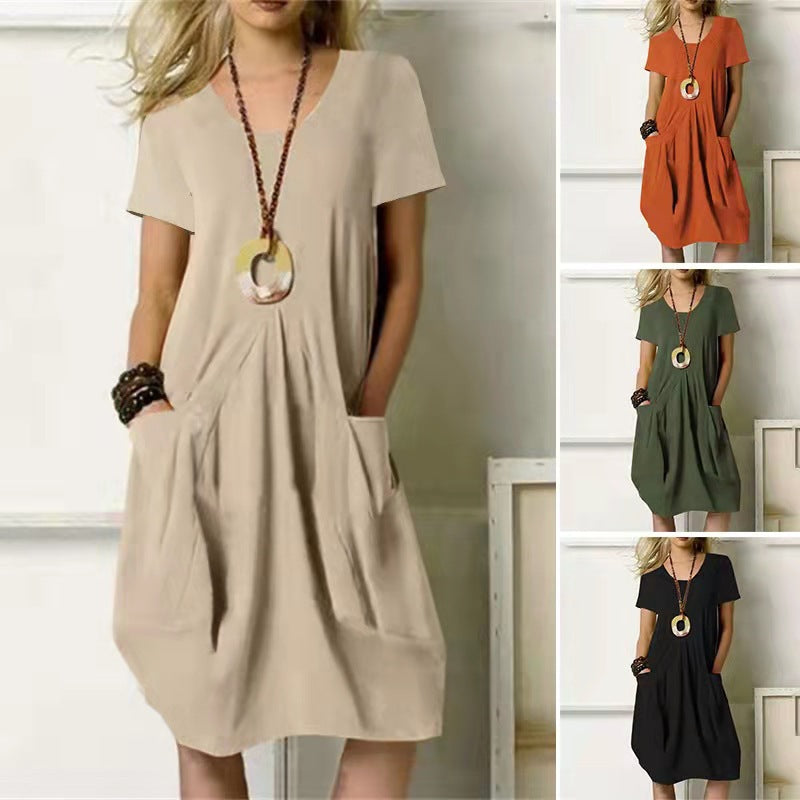 Women’s Casual Loose Pocket Dress