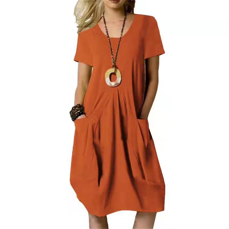 Women’s Casual Loose Pocket Dress
