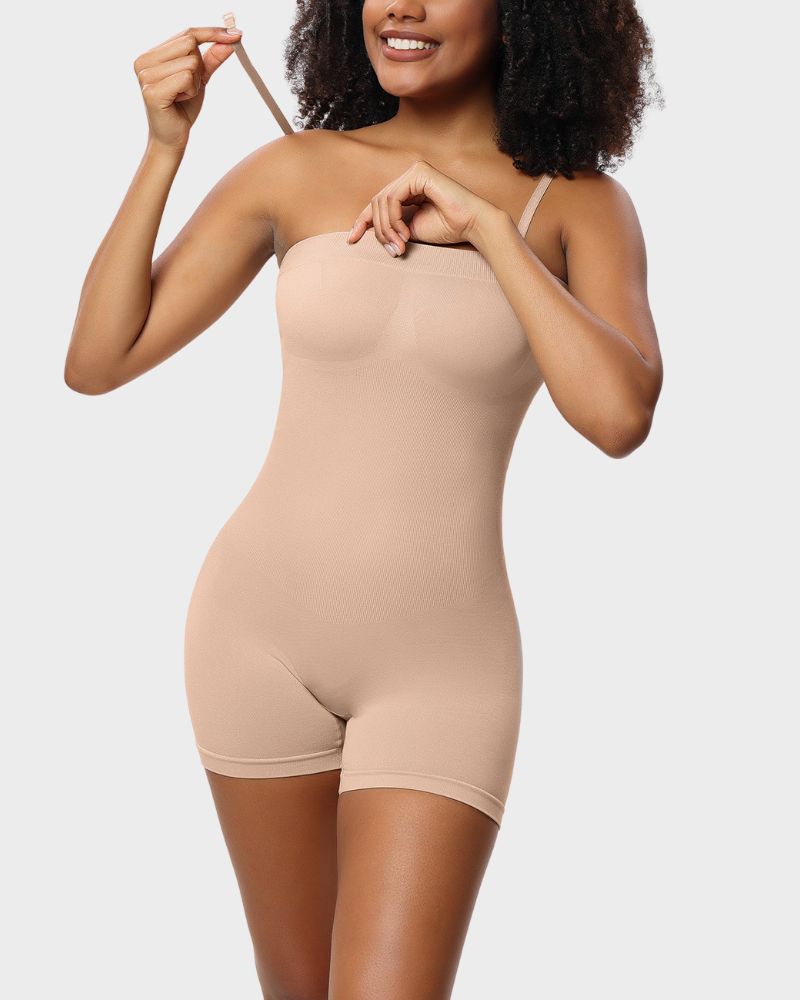 Strapless Shapewear Bodysuit - Smooth, Sleek, Supportive