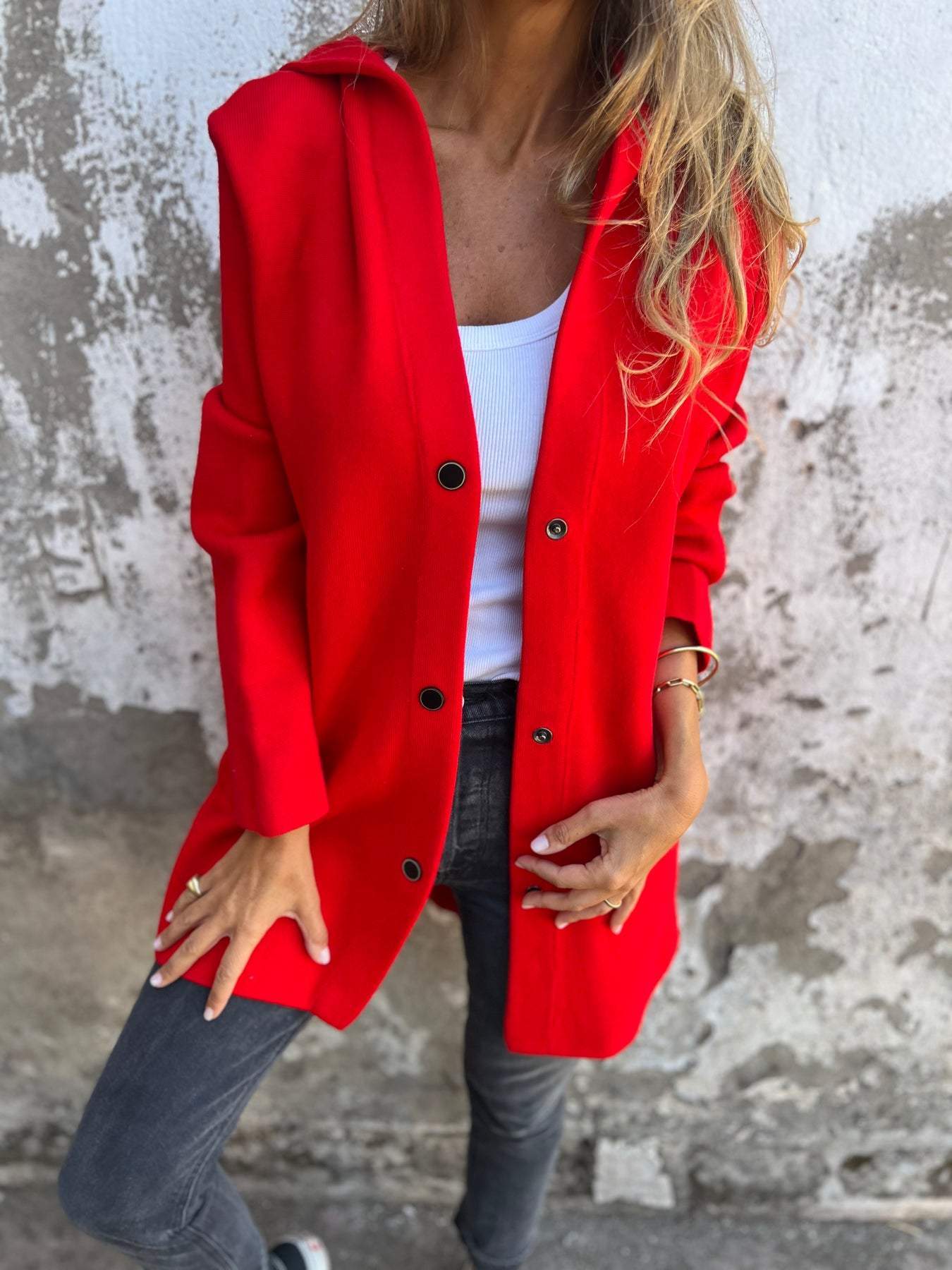 Women's Casual Spring Coat with Hood