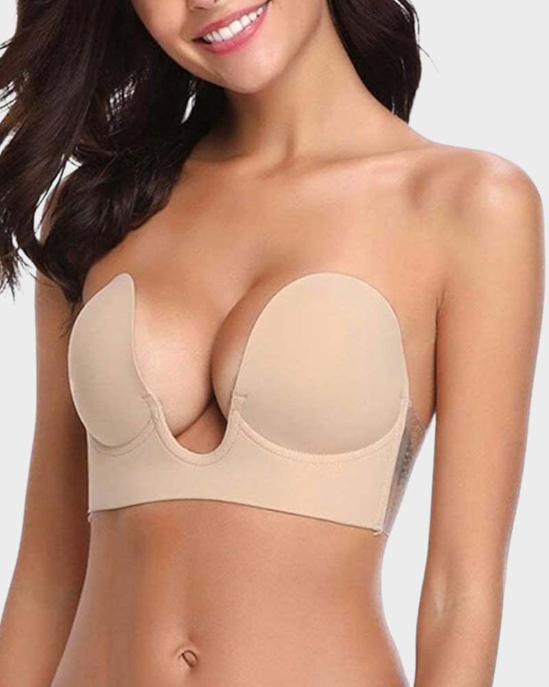 Push-Up Plunge Bra - Strapless Comfort