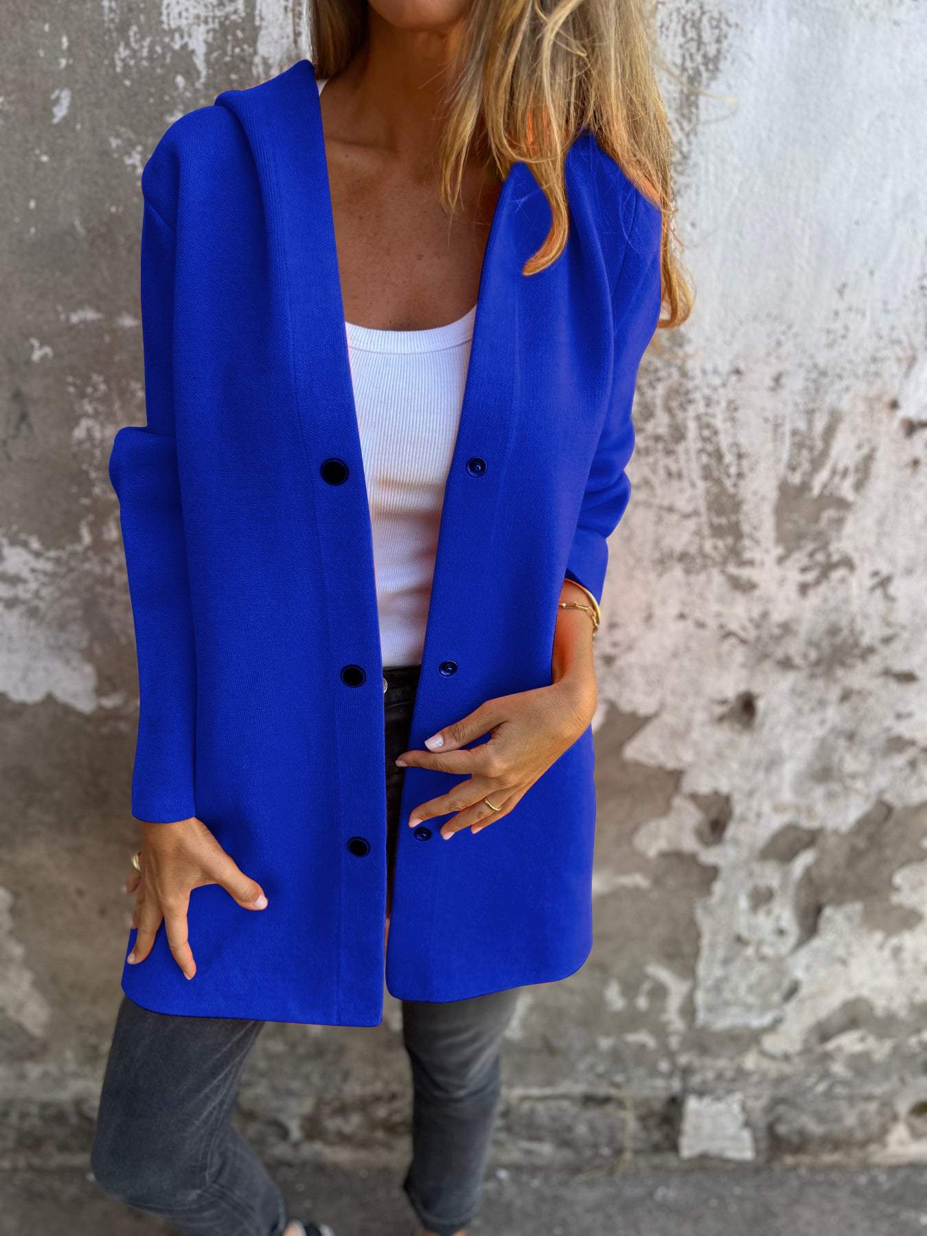Women's Casual Spring Coat with Hood