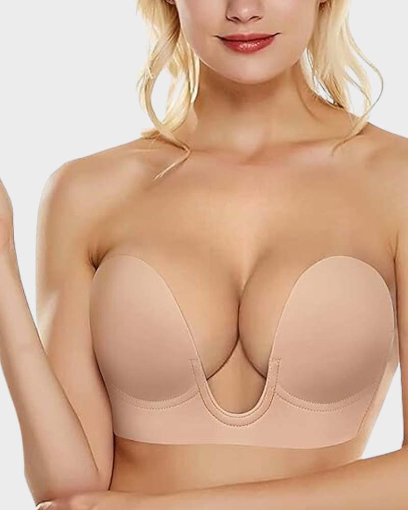 Push-Up Plunge Bra - Strapless Comfort