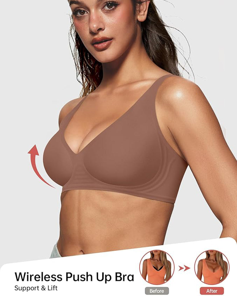 Deep V Wireless Bra