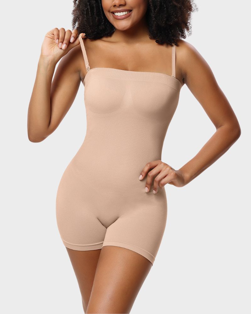 Strapless Shapewear Bodysuit - Smooth, Sleek, Supportive