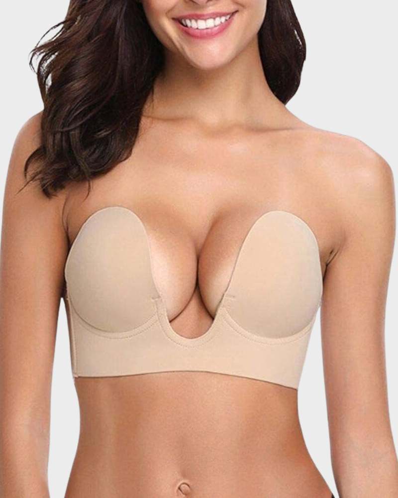 Push-Up Plunge Bra - Strapless Comfort