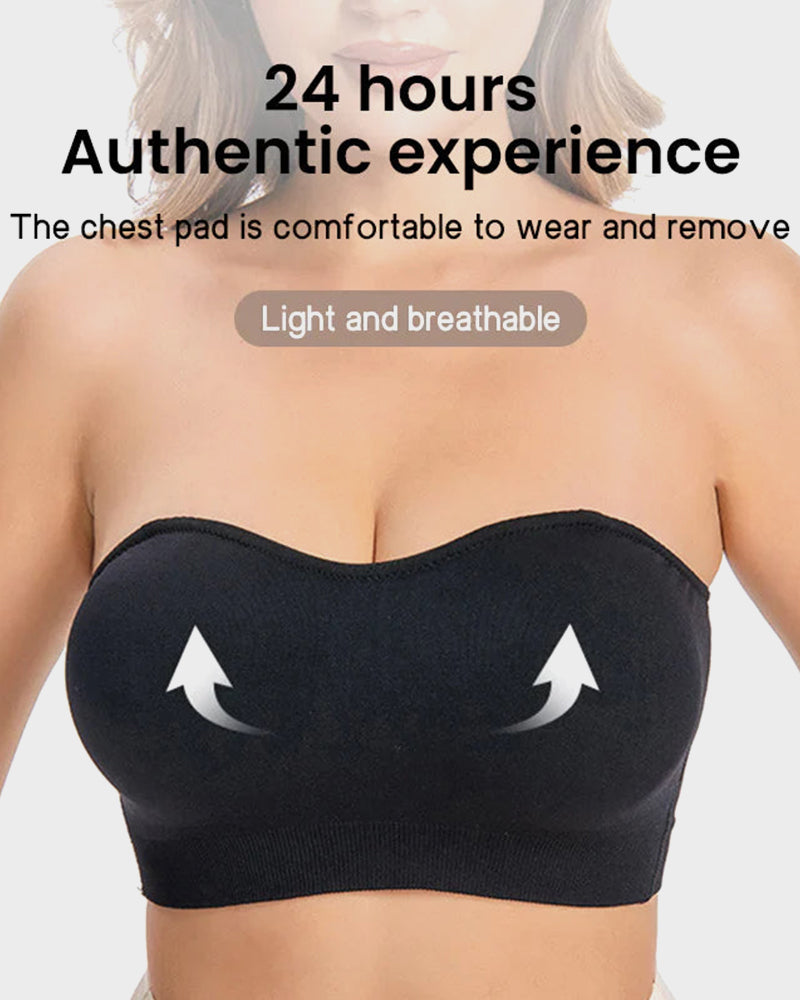 Bandeau Bra - Seamless, Wireless, Non-Slip